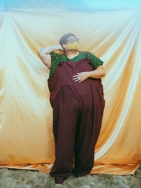 Copper Union Plus Size Plum Wide-Leg Tie-Strap Jumpsuit